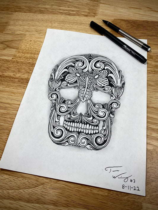 Skull tattoo design